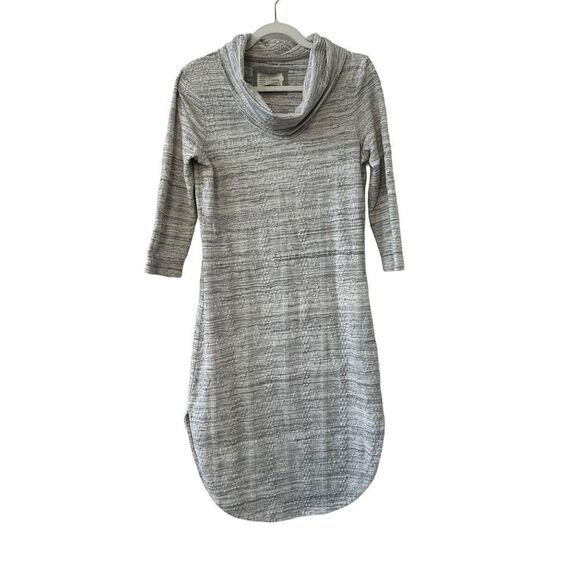 Saturday Sunday Cowl Neck Midi Sweater Dress Gray Women’s Size Small - Picture 1 of 8